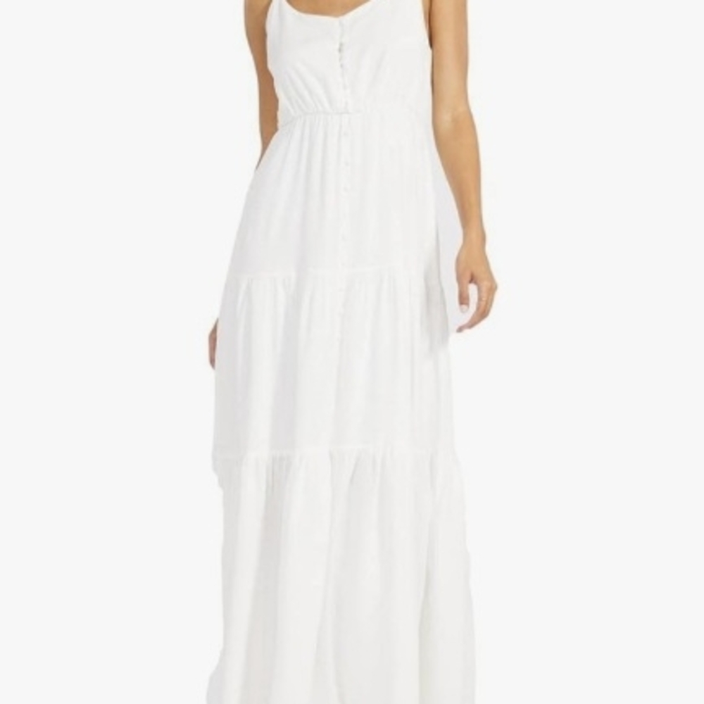 BB Dakota Ivory Spaghetti Strap Sundress Maxi